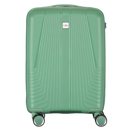 Peterson - Set aus Reisekoffern aus ABS-Kunststoff in Grün