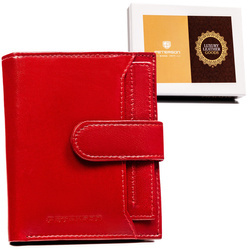 Damen Geldbörse aus Leder mit Druckknopf – Peterson