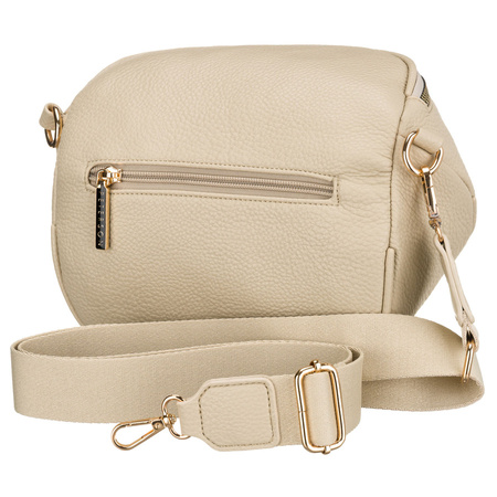 Beige, praktische Damen-Bauchtasche aus Kunstleder für den urbanen Alltag, einkammerig – Peterson