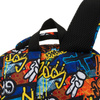 Peterson Jugendlicher Rucksack für die Schule aus Polyester mit einem Graffiti-Muster