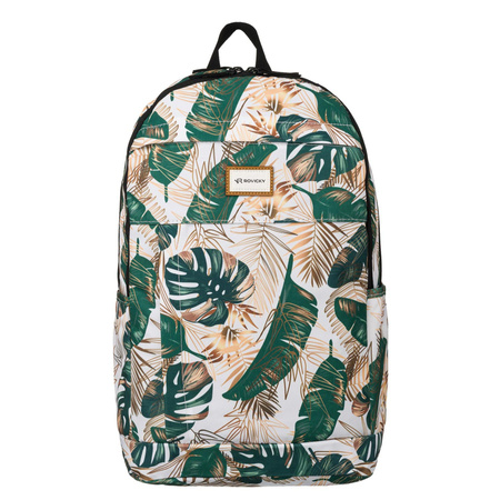 Klassischer Damen Rucksack aus Polyester mit Blumenmuster – Rovicky