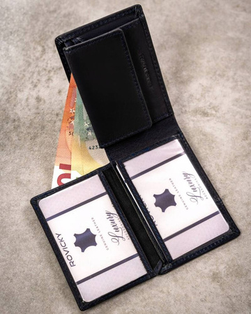 Kleine Herren Geldbörse aus Leder ohne Verschluss – Buffalo Wild