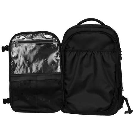 Geräumiger schwarzer Reiserucksack mit Vakuumfach & Laptopfach – Peterson