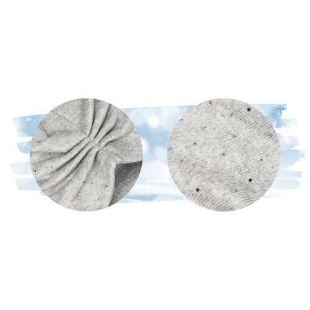 Graue Damen Beanie Mütze aus Strick – Peterson