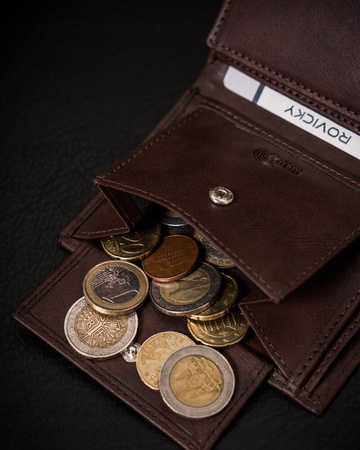 Geschenkset: stilvolle Herren Geldbörse und Gürtel aus Öko-Leder – Rovicky