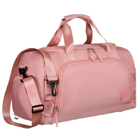 Rosa Wochenend-Reisetasche mit seitlichem Schuhfach – Peterson