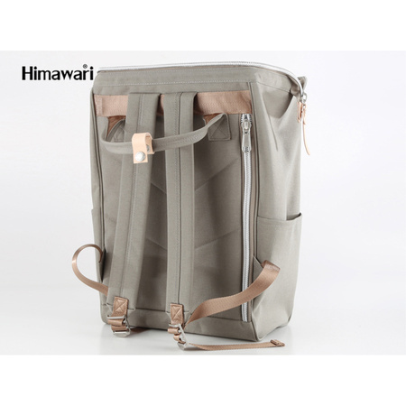 Städtischer Rucksack aus wasserabweisendem Gewebe in Khaki – Himawari