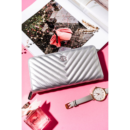 Damen Federmäppchen-Portemonnaie groß aus Öko-Leder – Rovicky