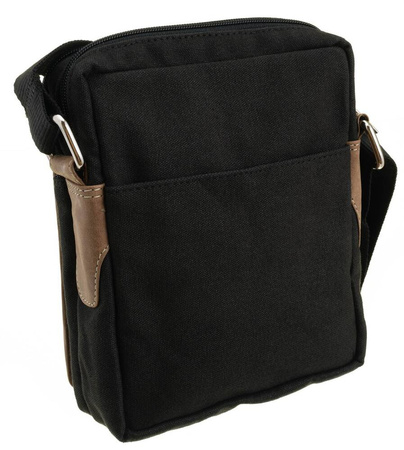 Herren Umhängetasche aus Stoff und echtem Leder – Always Wild