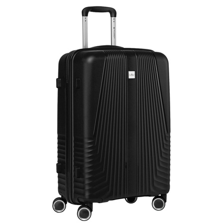 Peterson Koffer-Set aus ABS-Kunststoff in Schwarz