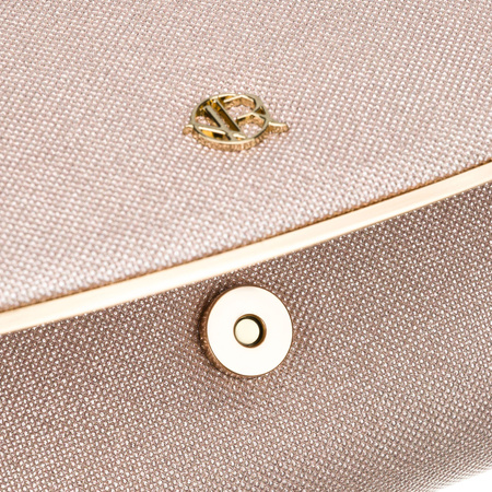 Elegante Damenhandtasche aus synthetischem Stoff in Beige - Rovicky