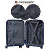 Peterson Koffer-Set aus ABS-Kunststoff in Marineblau