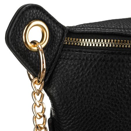 Damen-Gürteltasche aus Öko-Leder in Schwarz, ein Hauptfach – Peterson