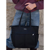 Modische Shopper Tasche A4 in Schwarz – Peterson