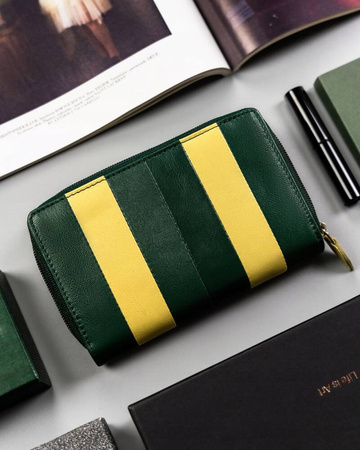 Damen Geldbörse aus Leder mit Druckknopf – Peterson