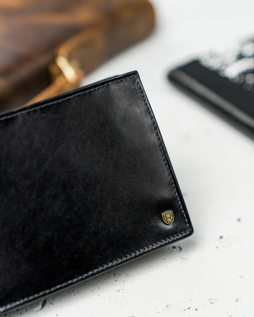 Klassische Herren Geldbörse aus Echtleder – Rovicky