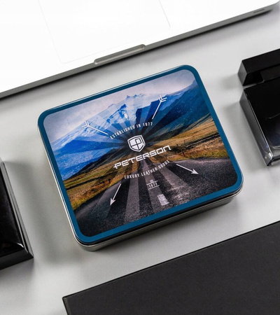 Herren Geldbörse aus Leder mit Zierprägung – Peterson