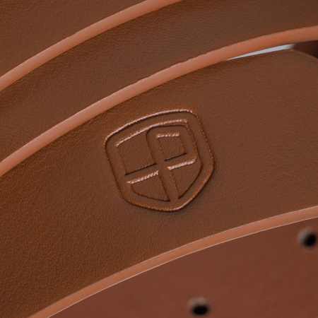 Schmaler Damen-Gürtel aus Öko-Leder in Hellbraun – Peterson