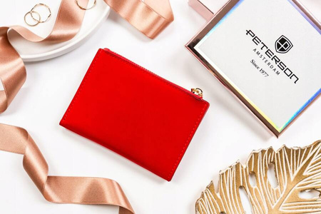 Kleine Damen-Geldbörse aus Öko-Leder – Peterson