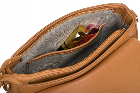 Klassische Damen Umhängetasche aus Öko-Leder – Rovicky