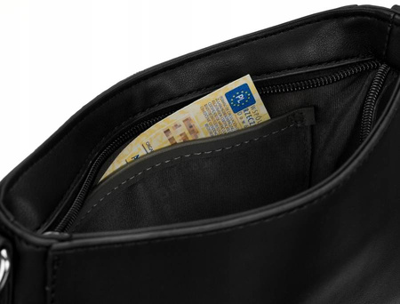 Damen Umhängetasche mit Karomuster und Kroko-Optik – David Jones