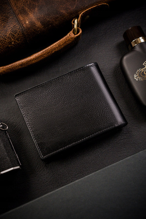 Große Herren Geldbörse aus Leder ohne Verschluss – Rovicky