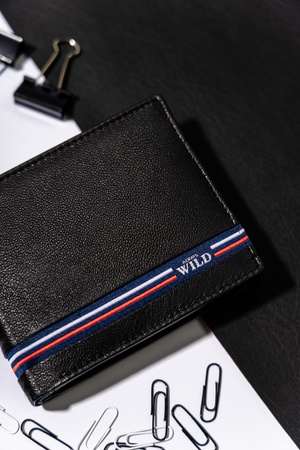 Herren Geldbörse aus Leder in horizontalem Format ohne Verschluss – Always Wild