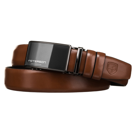Breiter Herren Ledergürtel mit Automatikschließe – Peterson