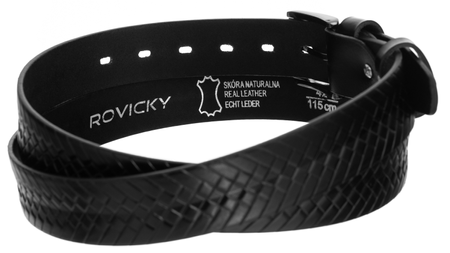 Geflochtener Herren Ledergürtel mit Schnalle – für Anzüge – Rovicky