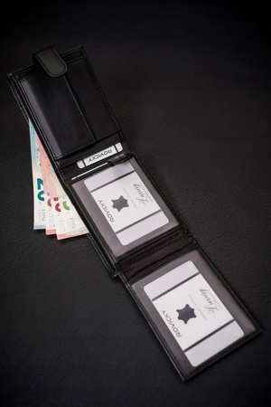 Große Herren Geldbörse aus Öko-Leder im Querformat – 4U Cavaldi