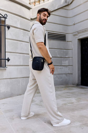 Herren Umhängetasche aus Leder – Peterson