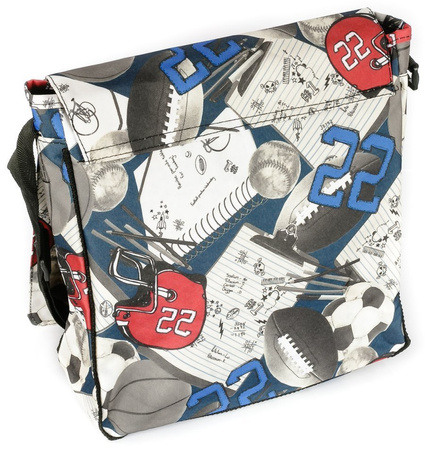 Damen Umhängetasche aus Stoff mit Klappe – Loren