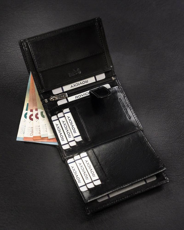 Elegante Herren Geldbörse aus Leder – Rovicky