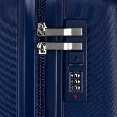 Peterson Koffer-Set aus ABS-Kunststoff in Marineblau