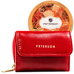 Minimalistischer Damen Geldbörse in Rot – Peterson