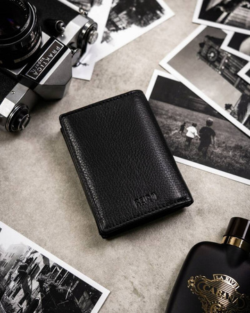 Geschenkset: Herren Geldbörse ohne Verschluss und Schlüsselanhänger – Peterson