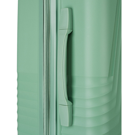 Peterson - Set aus Reisekoffern aus ABS-Kunststoff in Grün