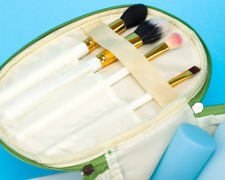 Leichter Kosmetikkoffer mit Monstera-Muster – Peterson