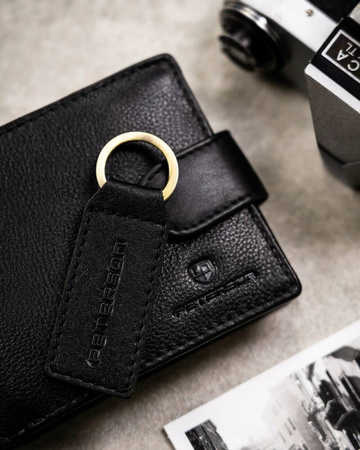 Geschenkset: Herren-Geldbörse aus Leder und Schlüsselanhänger – Peterson