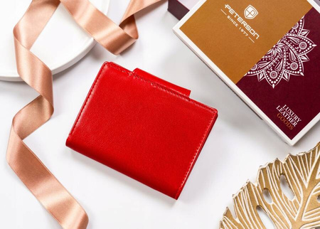 Damen Geldbörse aus Leder mit Druckverschluss – Peterson