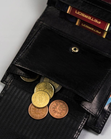 Große Herren Geldbörse mit Druckknopfverschluss – Peterson