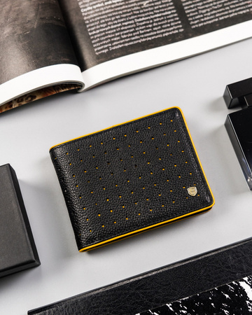 Herren Geldbörse aus Leder mit Durchbruchmuster – Peterson