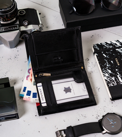 Herren Geldbörse mit Dokumentenfächern – Rovicky