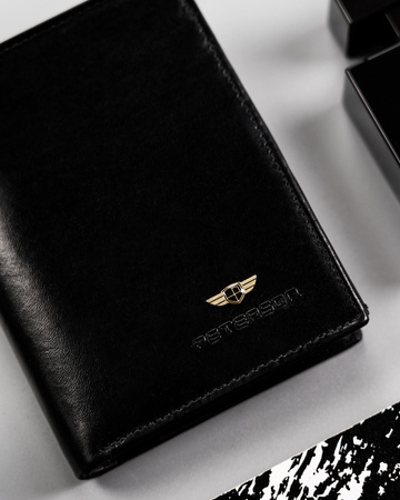 Herren-Geldbörse aus Leder für Karten – Peterson