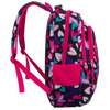 Jugendlicher Schulrucksack aus Polyester mit Herzmuster – Peterson