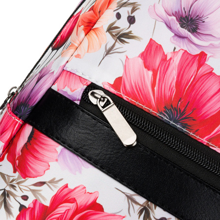 Multicolor Damen Rucksack mit Blumenmuster und verstellbaren Schultergurten – Rovicky