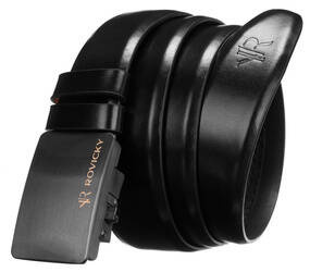 Herren Ledergürtel für Anzug mit automatischer Schnalle – Rovicky