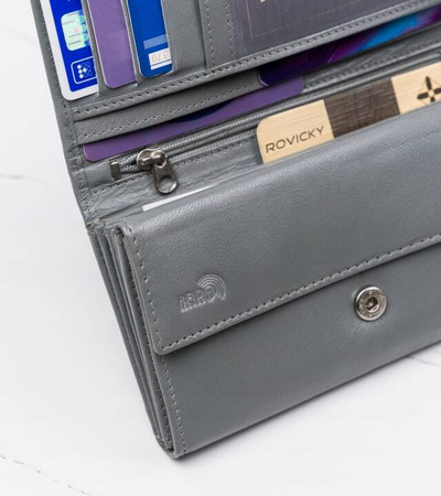 Längliche Damen Geldbörse aus Rindsleder – 4U Cavaldi