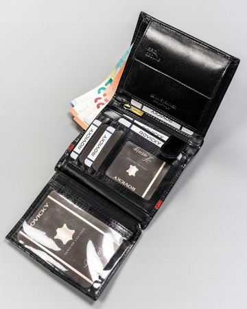 Herren Geldbörse Hochformat aus Echtleder – Rovicky