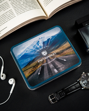 Zippbare Herren Geldbörse aus Leder für Karten – Peterson